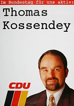 Thomas Kossendey นักการเมืองและนักกฎหมายผู้ทรงอิทธิพลแห่งพรรค CDU เยอรมนี