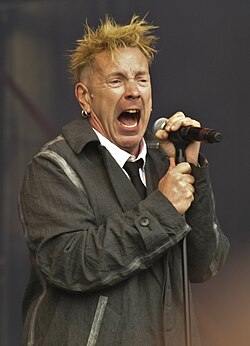 Lydon performing in 2010