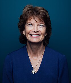The U.S. Senator from Alaska, Lisa Murkowski in her official portrait, taken in 2017.