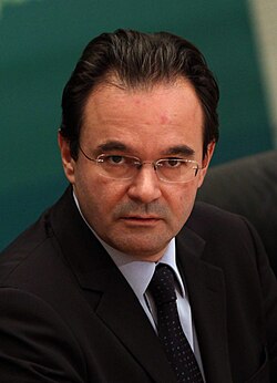 Giorgos Papakonstantinou นักเศรษฐศาสตร์และอดีตรัฐมนตรีผู้มีบทบาทสำคัญในวิกฤตการเงินกรีซ