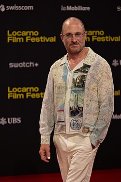 Laughing Darren Aronofsky at the Locarno International Film Festival