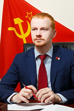 Denis Parfenov นักการเมืองรัสเซียและสมาชิกสภาดูมาผู้ถูกคว่ำบาตรระดับสากล