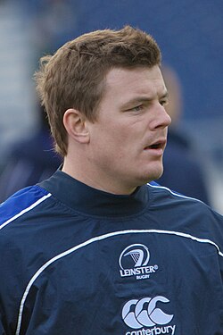 Head and shoulders photo of Brian O'Driscoll in a Leinster training top