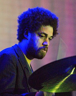 Danger Mouse performing with Broken Bells in 2010